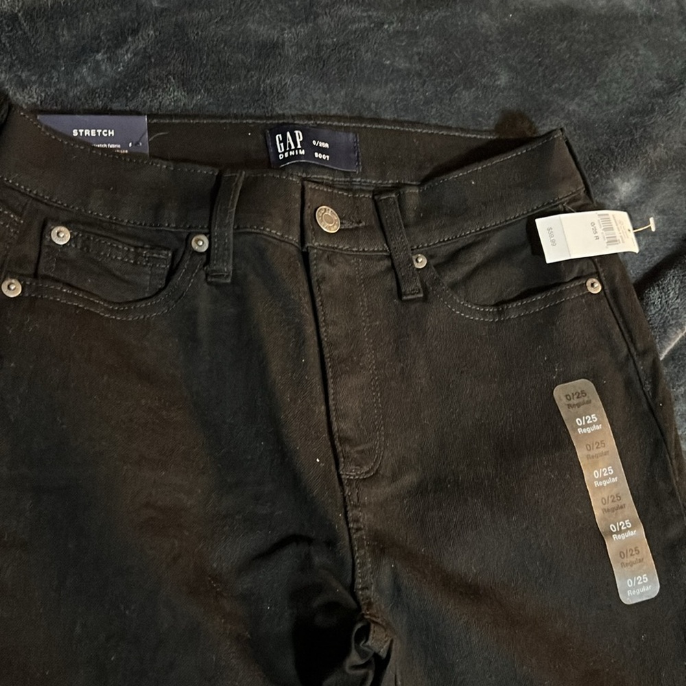 Women’s GAP NWT‎ Bootcut Mid Rise Jeans Size 0/25R - Picture 3 of 10